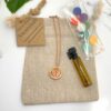 Colar de Aromaterapia com Asa em Rose Gold