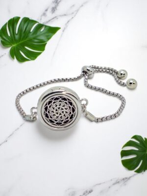 Pulseira de Aromaterapia - Medalhão - Mandalah