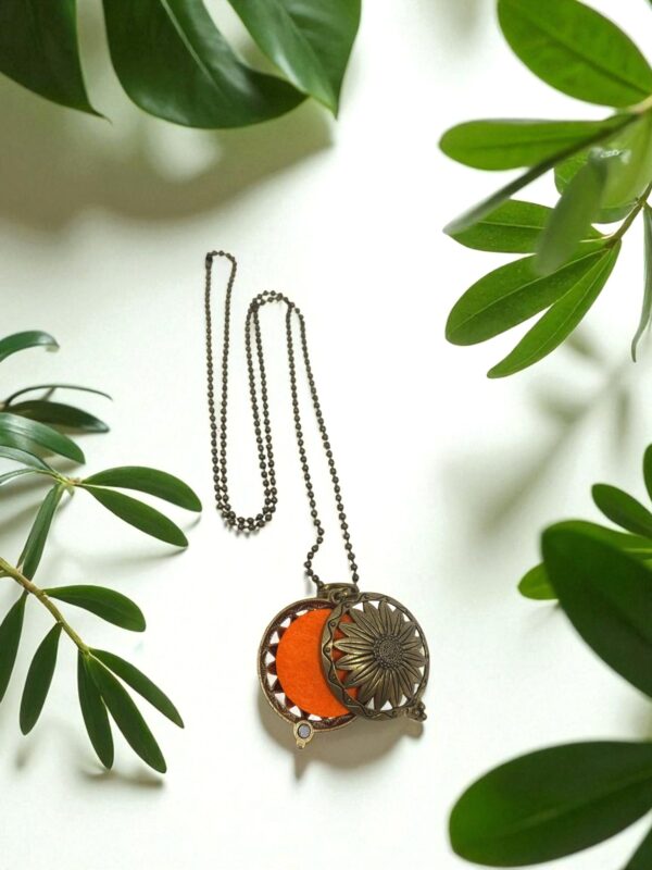 Colar Difusor de Aromaterapia – Pingente Margarida