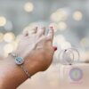 Pulseira de Aromaterapia - Árvore da Vida Prateada