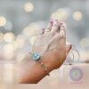 Pulseira de Aromaterapia - Asa Prateada
