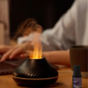 Humidificador USB com Efeito de Chama e Aromaterapia