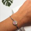 Pulseira de Aromaterapia - Asa Prateada