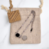 Pulseira de Aromaterapia - Flor da Vida Prateada