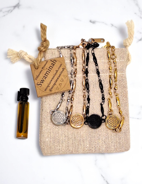 Pulseira de Aromaterapia Flor da Vida Rose Gold