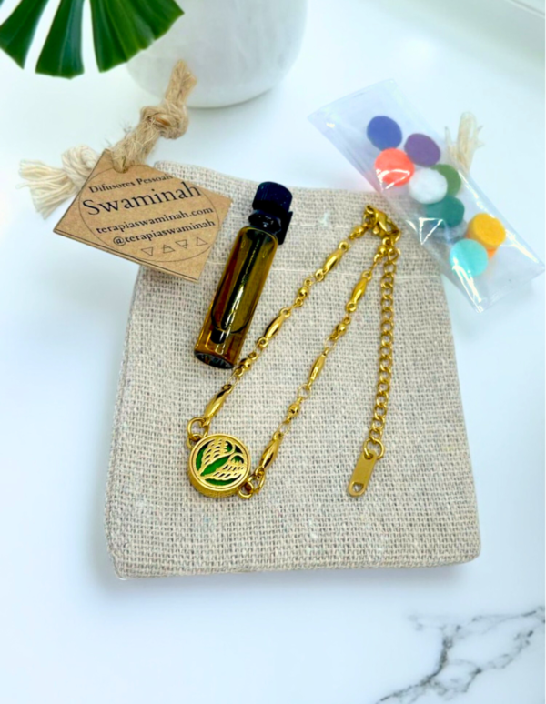 Pulseira de Aromaterapia - Asa Dourada