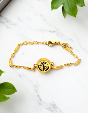 Pulseira de Aromaterapia - Asa Dourada