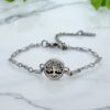 Pulseira de Aromaterapia - Árvore da Vida Prateada