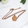Colar de Aromaterapia - Flor da Vida em Rose Gold