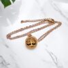 Colar de Aromaterapia - Árvore da Vida Rose Gold