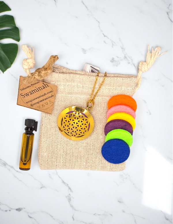 Colar de Aromaterapia - Flor da Vida