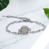 Pulseira de Aromaterapia - Flor da Vida Prateada