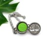 Pulseira de Aromaterapia - Árvore da Vida Prateada