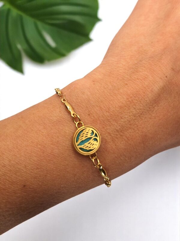 Pulseira de Aromaterapia - Asa Dourada