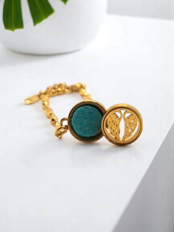 Pulseira de Aromaterapia - Asa Dourada