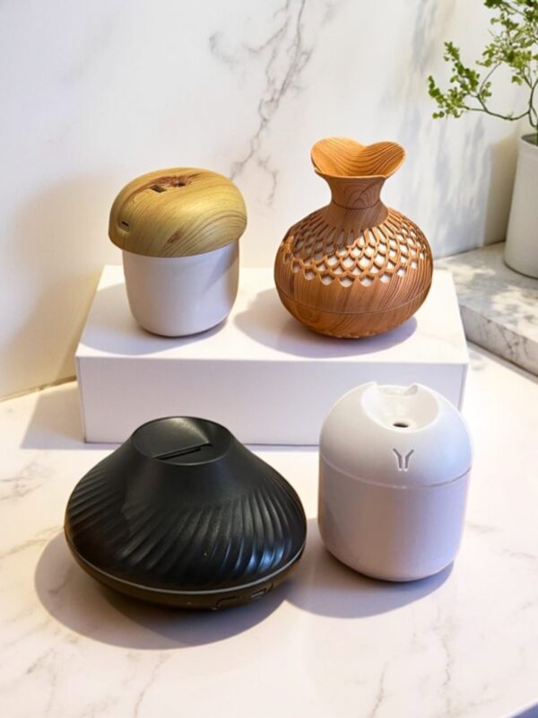 Humidificador e Difusor de Aromas USB com Luminária de LED