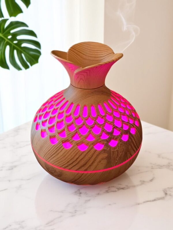 Humidificador e Difusor de Aromas USB com Luminária de LED