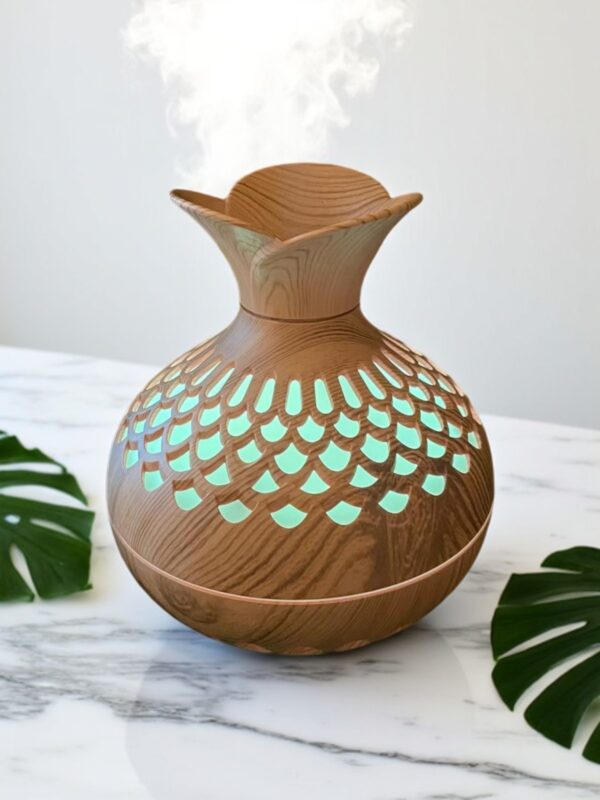 Humidificador e Difusor de Aromas USB com Luminária de LED