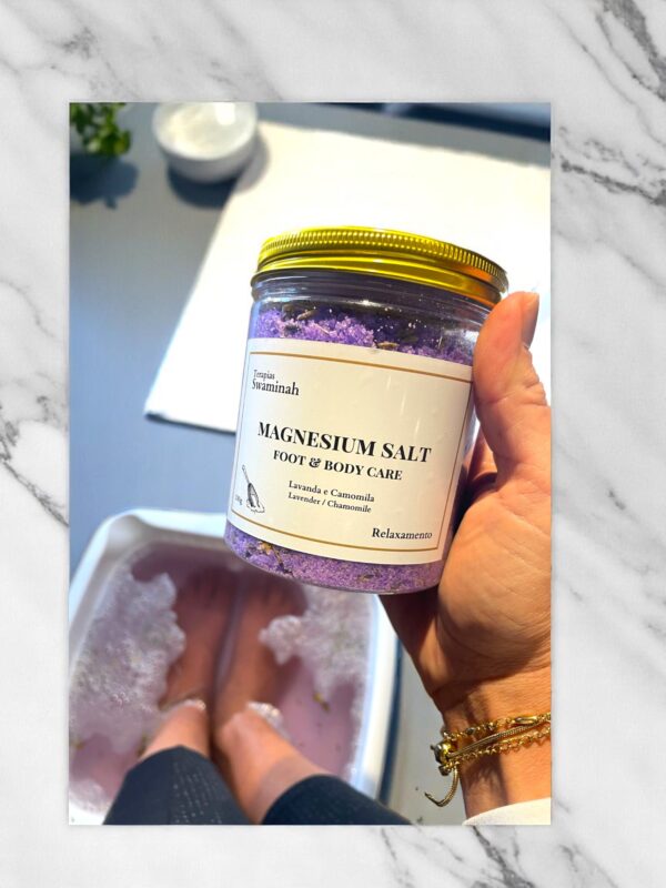 Sal de Magnésio para Relaxamento – Lavanda e Camomila