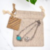 Pulseira de Aromaterapia - Asa Prateada