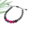 pulseira aromaterapia hematita e olho de tigre