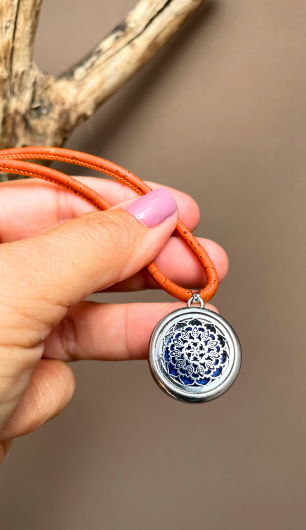 Colar Difusor Pessoal Mandala - Edição Especial em Cortiça
